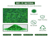 24 Pcs 24x16inch Artificial Grass Wall Panels, Decorative Boxwood Grass Backdrop for Outdoor Garden 21143649