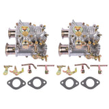 2pcs Carburetor For Weber 40DCOE 40 DCOE Twin Choke 19550.174 4 Cyl 6 Cyl VW V8 19550174 28059452