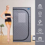 Portable Grey Mini Plus style Steam Sauna tentPersonal Home Spa, with Steam Generator, Remote W782124169