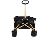 aluminum alloy folding wagon, Heavy Duty Utility Beach Wagon Cart for Sand with Big Wheels, W321P190035