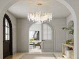 10-Light Chandelier Grape Crystal Ceiling Lamp, 10-Lights Modern Farmhouse Ceiling Ceiling Hanging W5008P466528