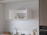 Oklahoma Wall Cabinet in melamine, Two Doors B128P225199