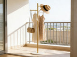 Clothing Rack, Golden Metal Freestanding Heavy Duty Clothes Rack with Marble Base, Multipurpose 70636878