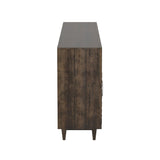 62 Inch TV Stand Console for TVs up to 70 inches, No Assembly Required, Charcoal-Brown Finish GL-B108P160141