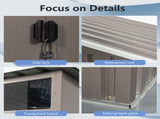 6ft x 5ft Outdoor Metal Storage Transparent plate W54057425