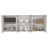 Yuma 150" Wall Cabinet, Two Close Cabinets, Two Open Shelves B128P148995