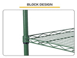 5-Layer Adjustable Display Rack Iron Household Shelf with Adjustable Feet 29.13*13.39*59.06in Forest 83121925