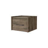Elfrida Wall-Mounted Nightstand, Sleek Single-Drawer Design with Spacious Top Shelf B128P176107