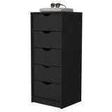 Dillon 5 Narrow Drawer Dresser, Tall Chest of Drawers B128P148700