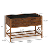 Garden Bed Galvanized Planter 90861932