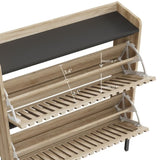 2 Flip Shoe Cabinet,Multi-layer shoe rack,Modern Minimalist,storage cabinet, for entryway W2673P209455