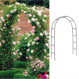 ZNTS 7'8" H x 4'5" W Metal Garden Arch Trellis,Adjustable Arbor Trellis for Garden Climbing Plants 55496277