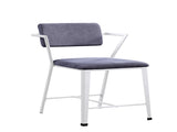 Cargo Gray Fabric & White Finish Counter Height Chair B2726P457617