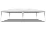 10'x20' Instant Pop Up Canopy Tent White, No Sidewalls Design, 28/22mm Powder Coated Steel Frame, 94300314
