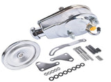 Power Steering Pump and 1 Groove Keyway Pulley with Bracket Kit Fit for Small Block Chevy 265 283 83176925