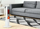 Fast Heating Oscillating Space Heater - 120&deg Wide Angle 30% Faster Warmth, 3D Flame, 5 Timer & 74413816