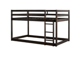 Solid Wooden, Solid Rubber Wooden Twin over Twin Loft Bed with Ladder, with Bed Platform of W504P191669