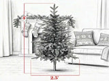 4ft Christmas Tree Set of 2 Aspen Fir Dual Color LED Remote Battery Operated 11 Modes 26539305