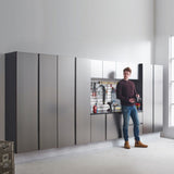 Astro Series 32 in. W x 28 in. H x 20 in. D Metal Wall Mounted Base Door Storage Cabinet B040P285916