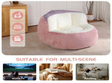 Oversized Bean Bag Chairs,Multicolor Faux Fur Couch Filled with Shredded Sponge,Large Lounger Sofa 71010083