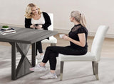 Set of 2 Modern Dining Chairs with Plush Velvet Upholstery, Sturdy Stainless Steel Legs & S-Shaped 62068947