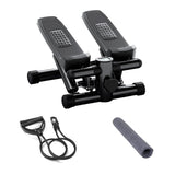 ZNTS Mini Fitness Stepper, Hydraulic Fitness Stepper with Resistance Bands and Display, Silent Design, 93159575