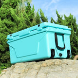 Hot Selling Blue color 65QT Outdoor cooler fish ice chest Box 2022 Popular Camping Cooler Box W136458176