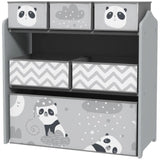 ZNTS Grey toy organizer with storage box 57415544