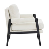 Kelly Mid-Century Modern Chenille Upholstered Accent Armchair T2574P240952