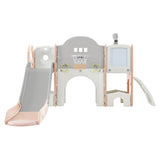 ZNTS Kids Slide Playset Structure 9 in 1, Spaceship Set with Slide, Arch Tunnel, Ring Toss, Drawing 36546429