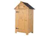 Fir wood Arrow Shed with Single Door Wooden Garden Shed Wooden Lockers Wood Color 04590997