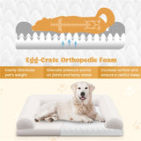 ZNTS 36" Orthopedic Dog Bed,Egg-Foam Dog Crate Bed with 3-Side Bolster and Removable Washable Bed 95658556