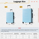2 Piece Luggage Set with Bags Expanable Spinner Wheels ABS Lightweight Suitcase with TSA Lock N732P198745N