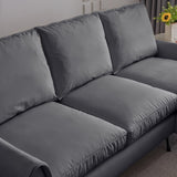 81"Modern Sectional Technical leather L-Shaped Sofa Couch with Reversible Chaise Lounge 94475879