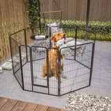 ZNTS Heavy Duty Dog Pens Outdoor Dog Fence Dog Playpen for Large Dogs, 40"Dog Kennel Outdoor Pet Playpen W1422112800