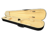 Durable Cloth Fluff Triangle Shape Case with Beige Lining for 4/4 Violin Black 66355833