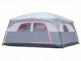 6 Person Outdoor Camping Tent, Waterproof Windproof Easy Setup, Double Layer Family Camping Tent 59606108