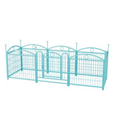 ZNTS Dog Playpen Indoor 24 inch 8 Panels Metal Dog Pen Pet Dog Fence Outdoor Exercise Pen with Doors, W368P233999