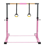 ZNTS Gymnastic Bar Set Gymnastics Horizontal Bar Gymnastics Kip Bar for Kids Home Use, Pink 46810802