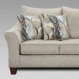 Camero Platinum Fabric Pillowback Sofa T2574P195797