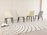 A set of 4 dining chair, modern style chair made of high-quality PU Leather fabric with thick soft 17198683