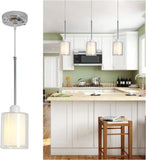 Glass Pendant Light, Modern Pendant Lighting for Kitchen Island, Farmhouse Mini Pendant Lamp with 24506659