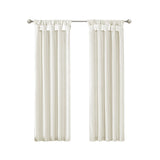 Twist Tab Lined Window Curtain Panel Pair B035129701