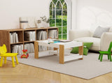 Kids 2 in 1 Play Table with 7 Storage Compartments,Compatible with LEGO Building Block,Modern W282P182331