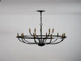 18-Light Chandelier Industrial Iron Candle Chandelier Modern Suspended Farmhouse Pendant Light W5008P479819