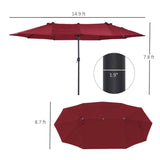 Outdoor beach umbrella/Double-Sided Market Umbrella 31656027