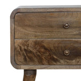 Curved Classic Grey Washed Bedside B182P166523