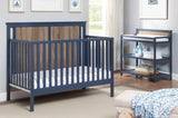 Connelly 4-in-1 Convertible Crib Midnight Blue/Vintage Walnut B022P204866