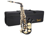 Alto Saxophone E-Flat Alto SAX Eb with 11reeds, case,carekit, Black Color 54900076