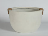 Round Concrete Planter Set of 2, Large Outdoor Indoor Handmade Rustic Decorative Planter Pots with W347P465313